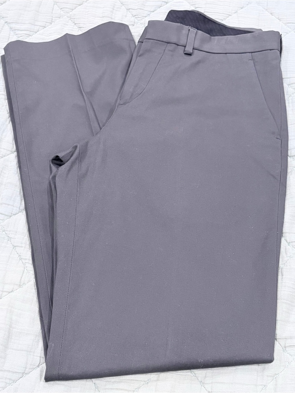 Express Men's Charcoal Gray Dress Pants - Straight Leg
